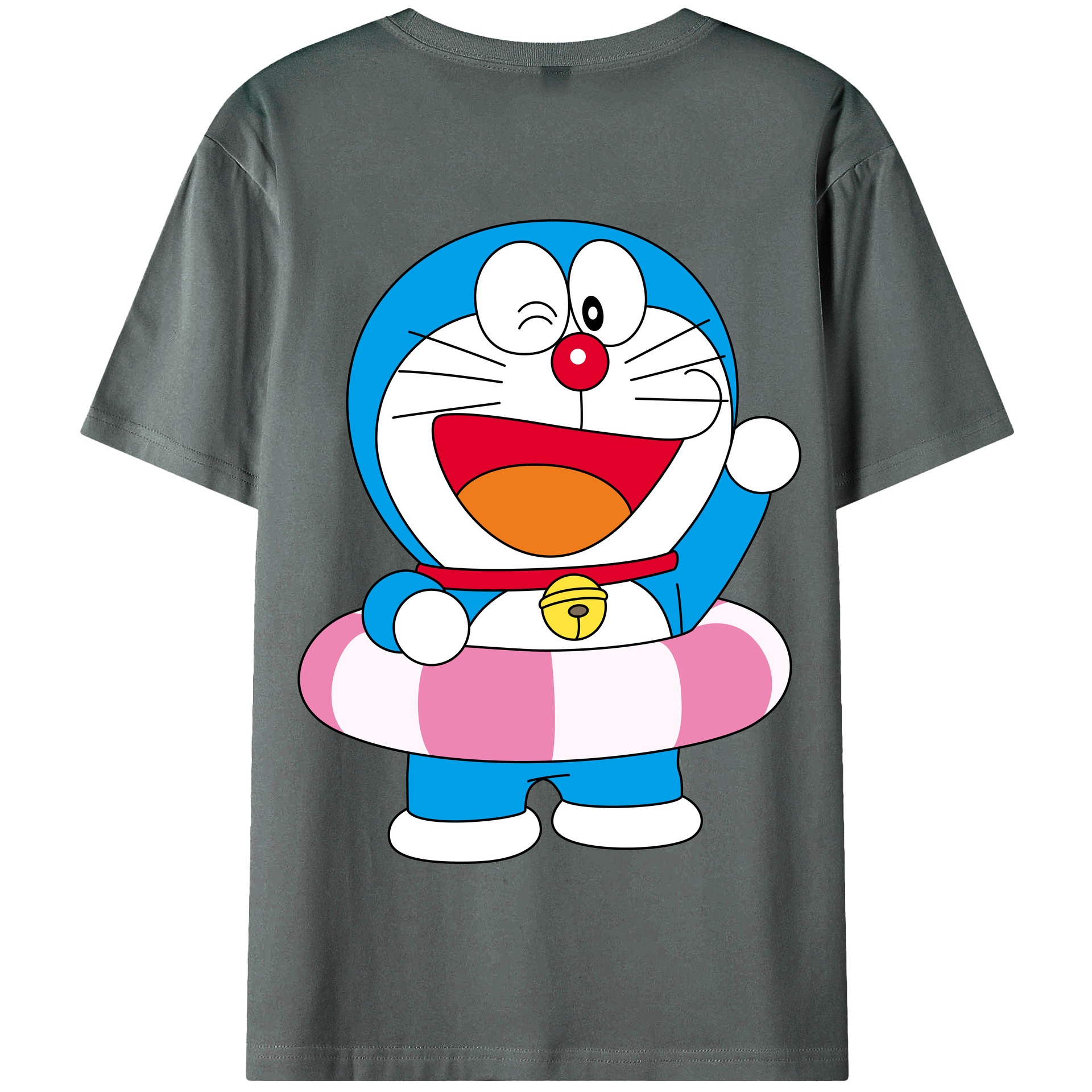 （画像用） ドラえもん Doraemon 綿100％半袖Tシャツ（背面プリント）